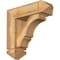 Ekena Millwork Balboa Arts and Crafts Rough Sawn Bracket w/ Offset Brace, Western Red Cedar, 6"W x 18"D x 18"H BKT0604X18X18BOA03RWR - alternate 1
